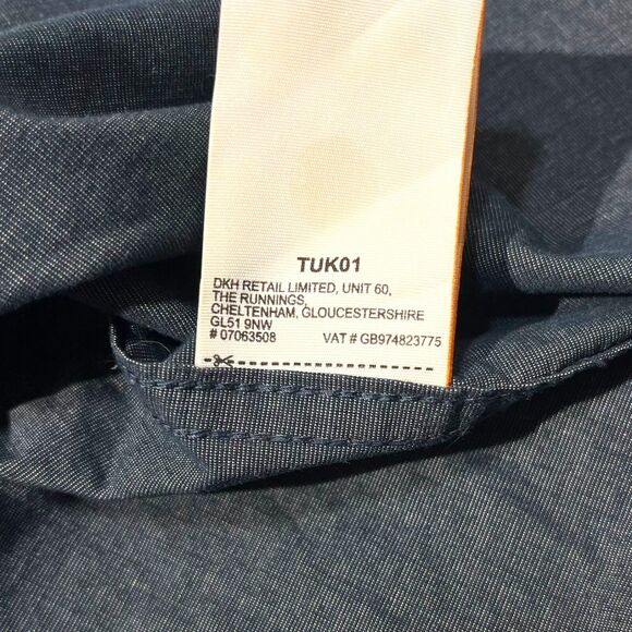 Vintage SuperDry Mens Size M Black Polka Dot Button Down Shirt Short Sleeve - Picture 7 of 9